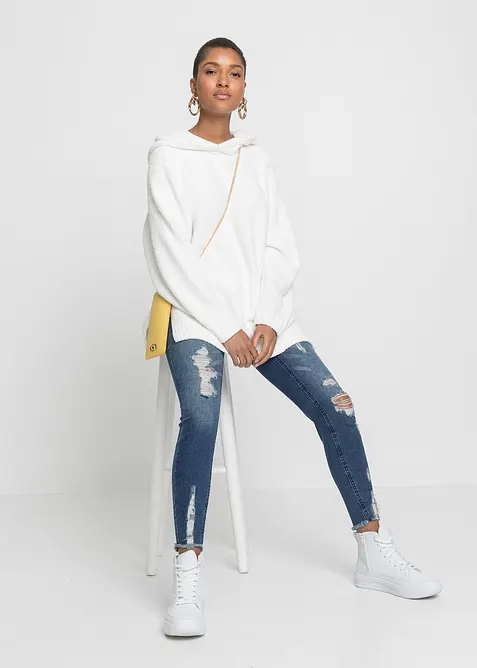 Hettegenser i pilefleece, bonprix