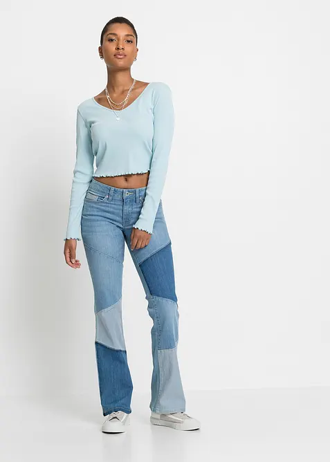 Flared-jeans Mid Waist, bonprix