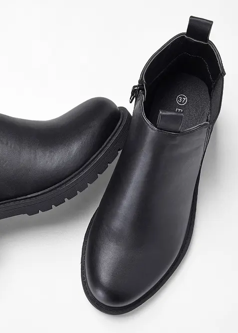 Chelseaboots med grove såler, bonprix