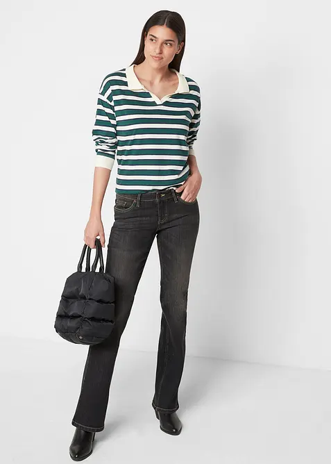 Bootcut-jeans Mid Waist, Komfort-Stretch, bonprix