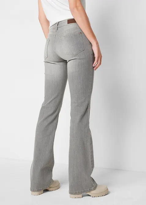 Bootcut-jeans Mid Waist, Komfort-Stretch, bonprix