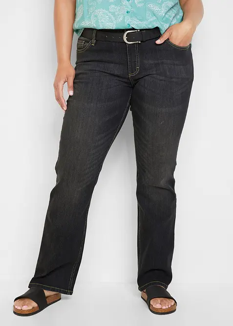 Bootcut-jeans Mid Waist, Komfort-Stretch, bonprix
