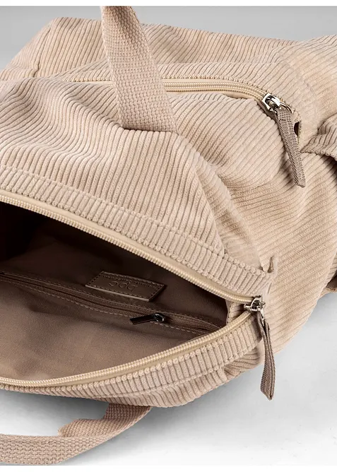 Ryggsekk i kordfl&oslash;ylestil, bonprix