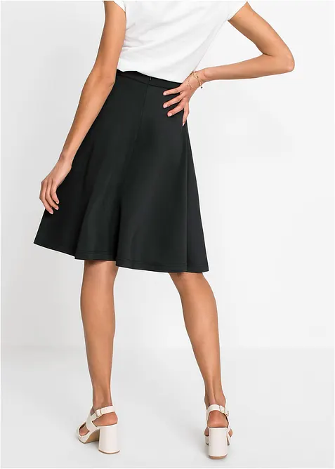 Skjørt i mykt scuba-materiale, bonprix