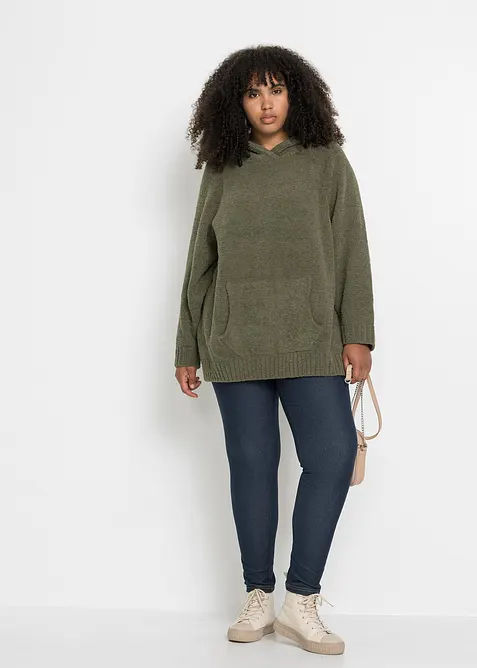 Hettegenser i pilefleece, bonprix