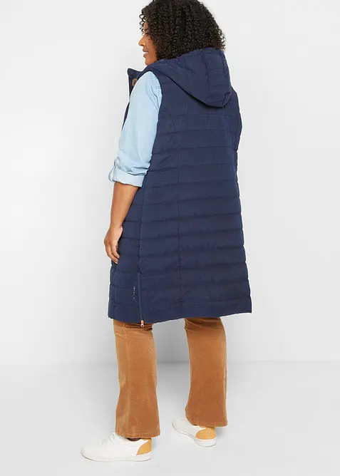 Lang, vattert vest, bonprix