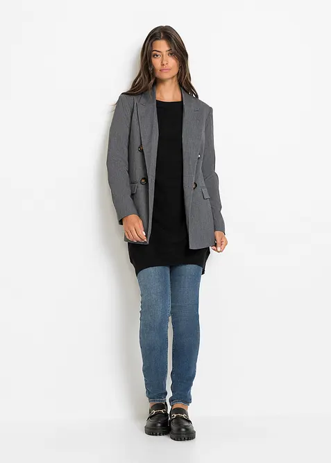 Lang genser i viskosemiks, bonprix