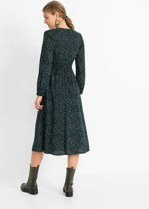 Midikjole med blomsterprint, bonprix