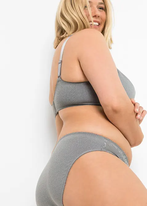 Truse med delikate blonder (2-pack), bonprix