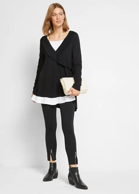 Trikottunika i bomull- og viskosemiks, bonprix