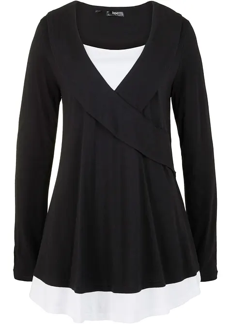 Trikottunika i bomull- og viskosemiks, bonprix