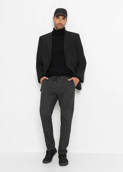 Bukse i ullstil med komfortlinning, regular fit, bonprix