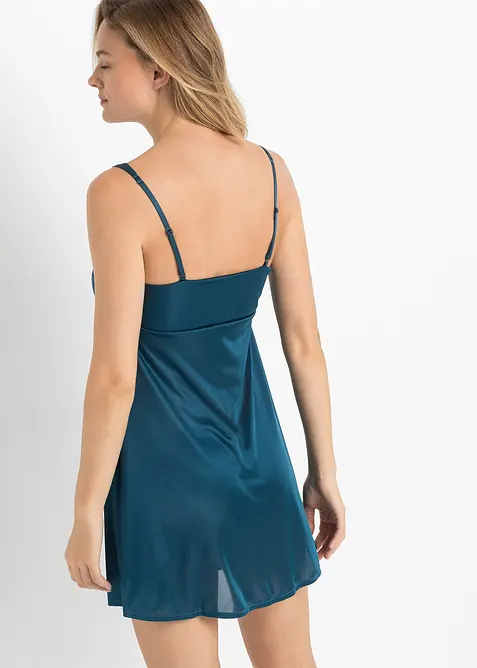 Neglisjé i glinsende materiale, bonprix