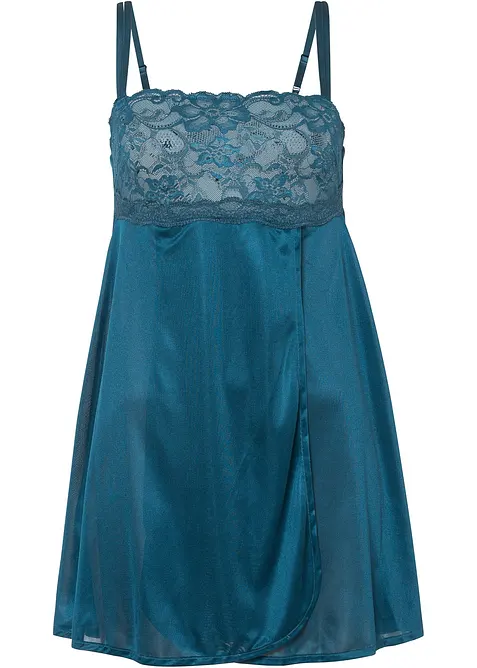 Neglisjé i glinsende materiale, bonprix