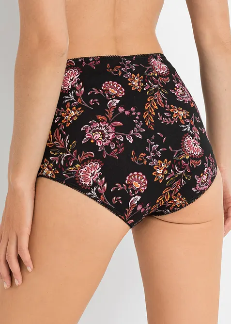 Highwaist-truse med bomull (4-pack), bonprix