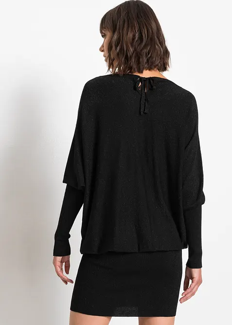 Strikket kjole i lett viskosemiks, bonprix