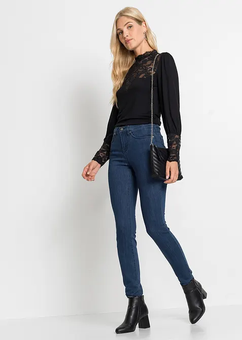 Langermet topp i viskosemiks, bonprix