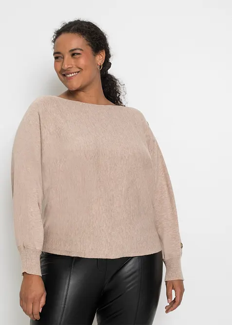 Genser med knapper, bonprix