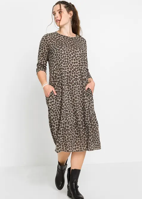 Trikot midikjole, bonprix