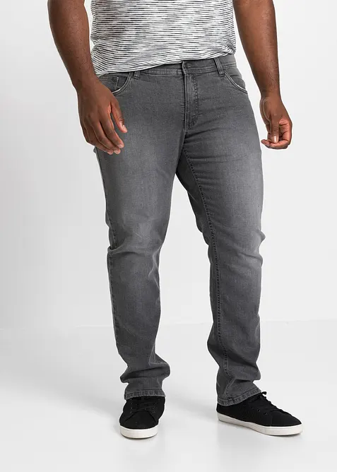 Regular Fit stretchjeans med komfortsnitt, Straight, bonprix