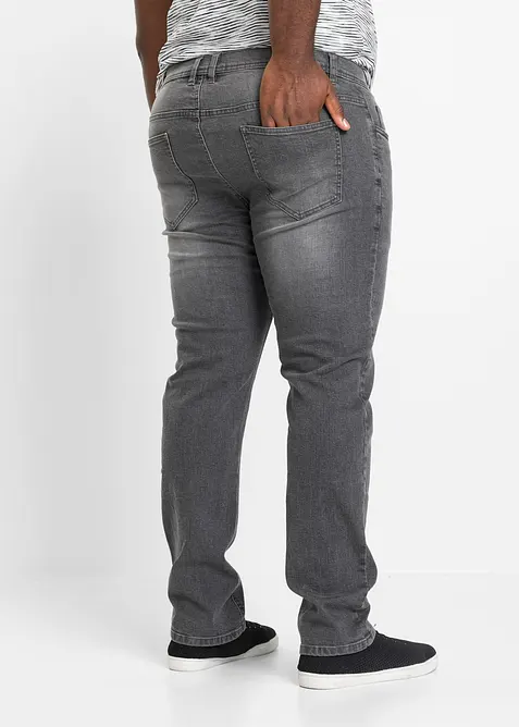Regular Fit stretchjeans med komfortsnitt, Straight, bonprix