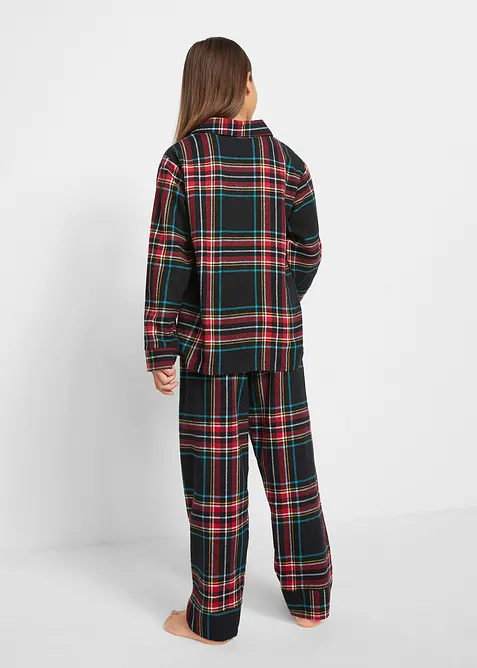 Pyjamas i myk flanell for barn (2-delt sett), bonprix