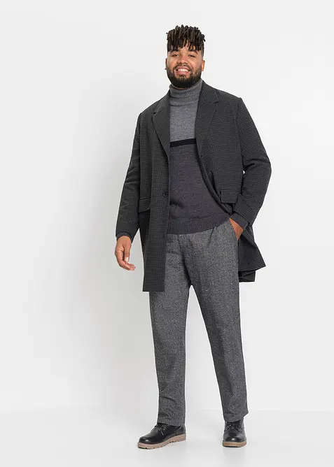 Høyhalset genser i colorblocking-design, bonprix