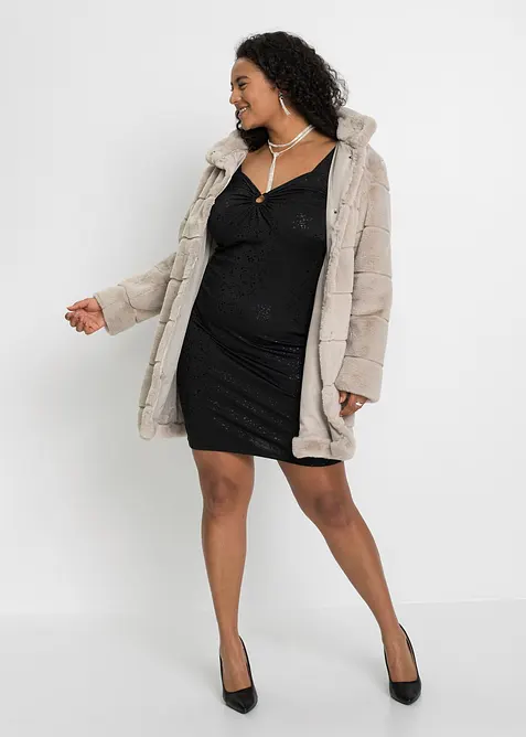 Kåpe av fuskepels, bonprix