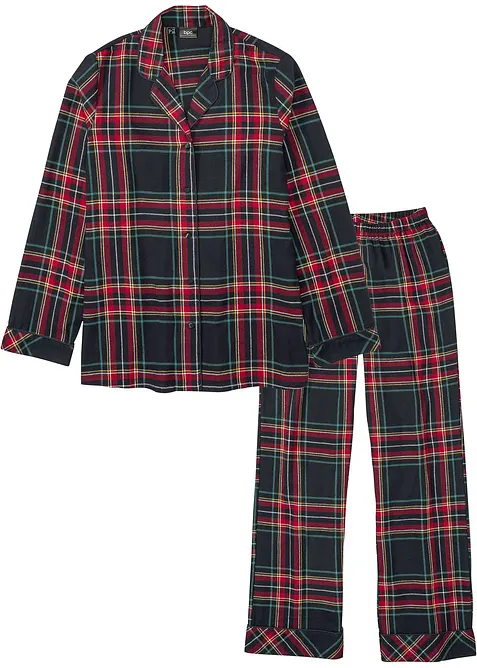 Pyjamas i vevd flanellkvalitet, bonprix