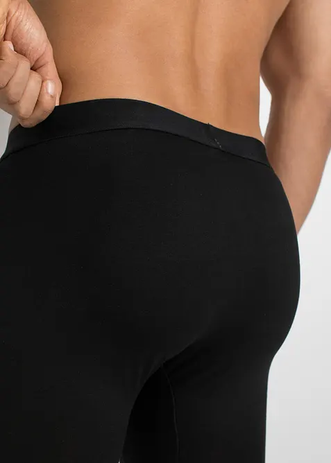 Boksershorts med bomull i ettersittende modell med lange ben (7-pack), bonprix