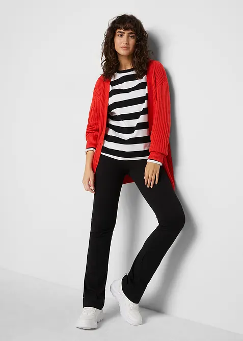 Langermet topp i interlock-materiale i 100% bomull, bonprix