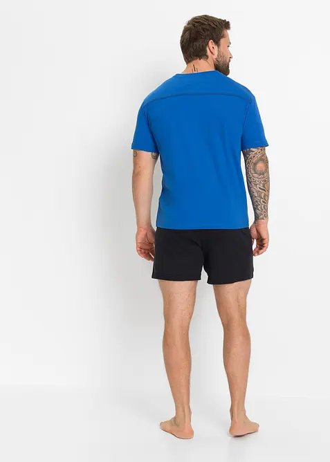 Kort pyjamas med myk bomull, bonprix