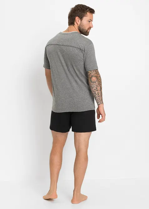 Kort pyjamas med myk bomull, bonprix