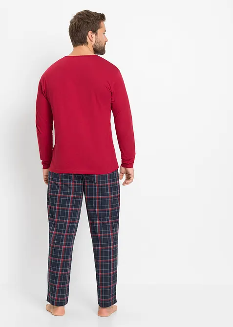 Pyjamas av 100% økologisk bomull med lange ermer., bonprix