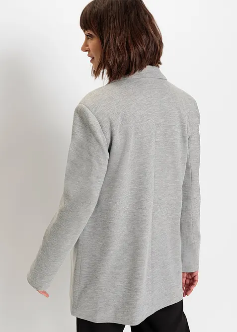 Lang jerseyblazer med lommer, bonprix