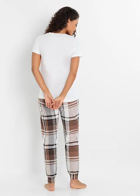 Pyjamas i 100% &oslash;kologisk bomull, bonprix