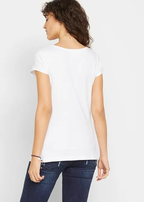 Basic mammatopp i &oslash;kologisk bomull (2-pack), bonprix