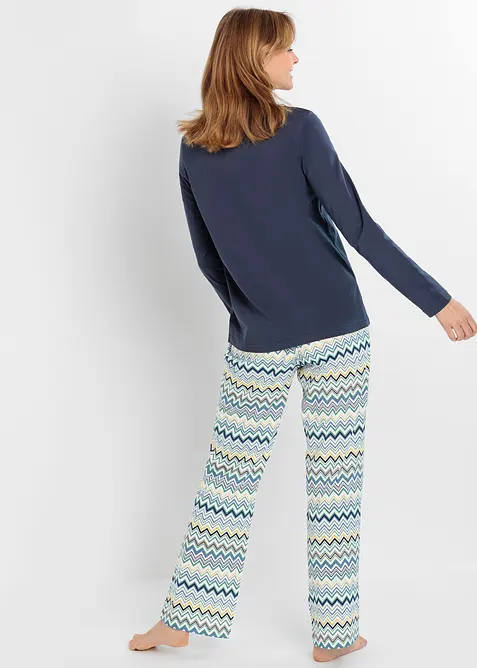 Pyjamas i 100% bomull, bonprix