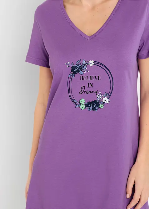 Nattkjole i 100% bomull (2-pack), bonprix