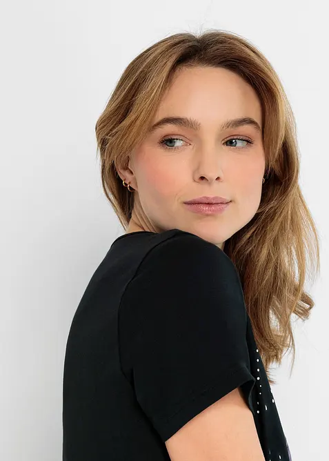 Kort nattkjole i 100% &oslash;kologisk bomull, bonprix