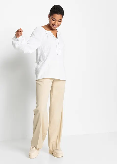 Bluse i luftig musselin, bonprix