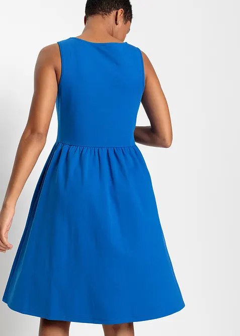 Trikotkjole i 100% bomull med lommer, bonprix