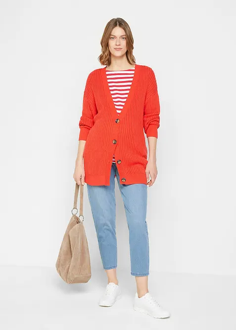 Mammajeans i bomull med stretch, avsmalnende ben, bonprix