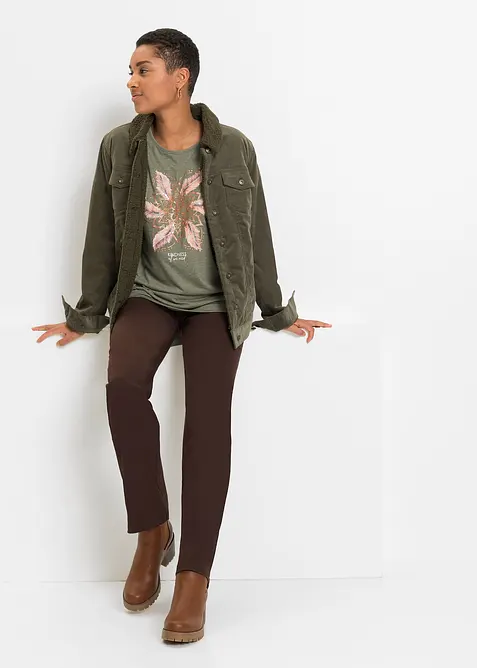 T-skjorte i myk viskosemiks, bonprix