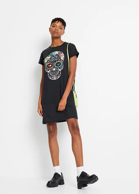 Trikotkjole av &oslash;kologisk bomull, bonprix