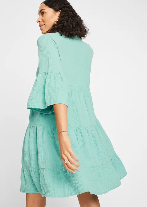 Tunika-kjole i musselin, bonprix