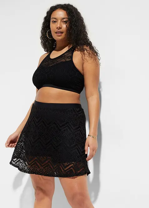 Badeskjørt i blondemateriale, bonprix