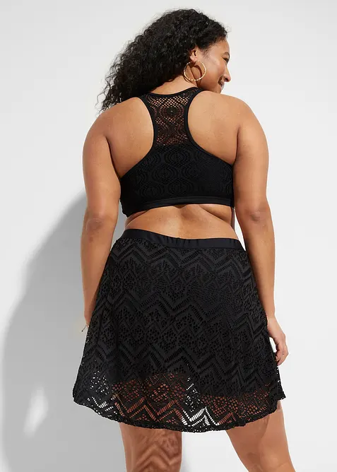 Badeskjørt i blondemateriale, bonprix