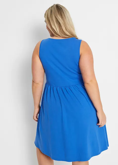 Trikotkjole i 100% bomull med lommer, bonprix