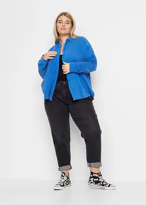 Barrel-jeans, Mid Waist, stretch, bonprix